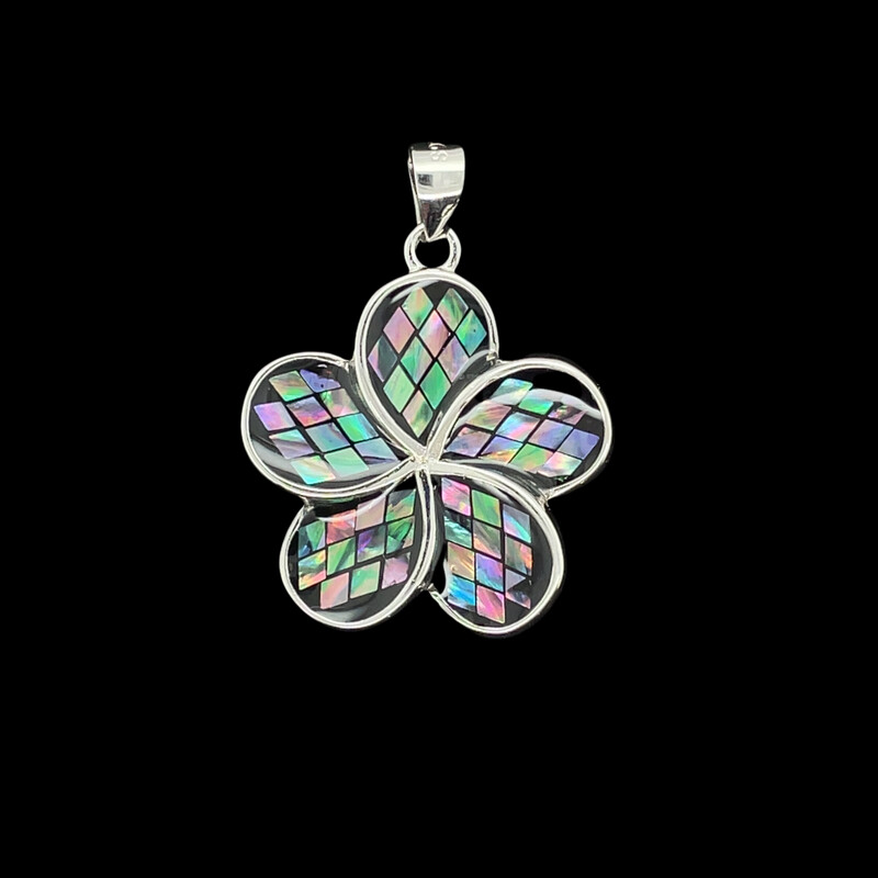 Abalone Flower Pendant
