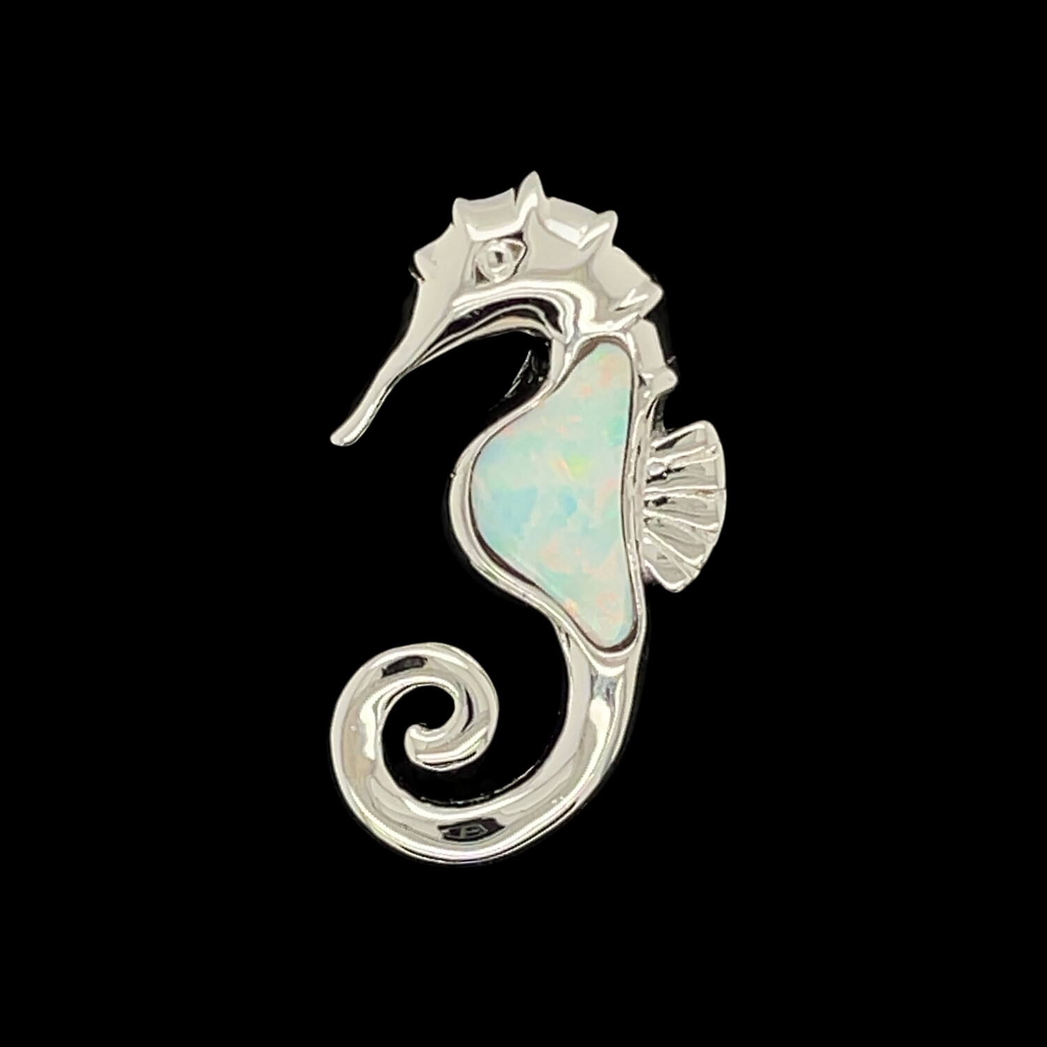 Opal Seahorse Pendant