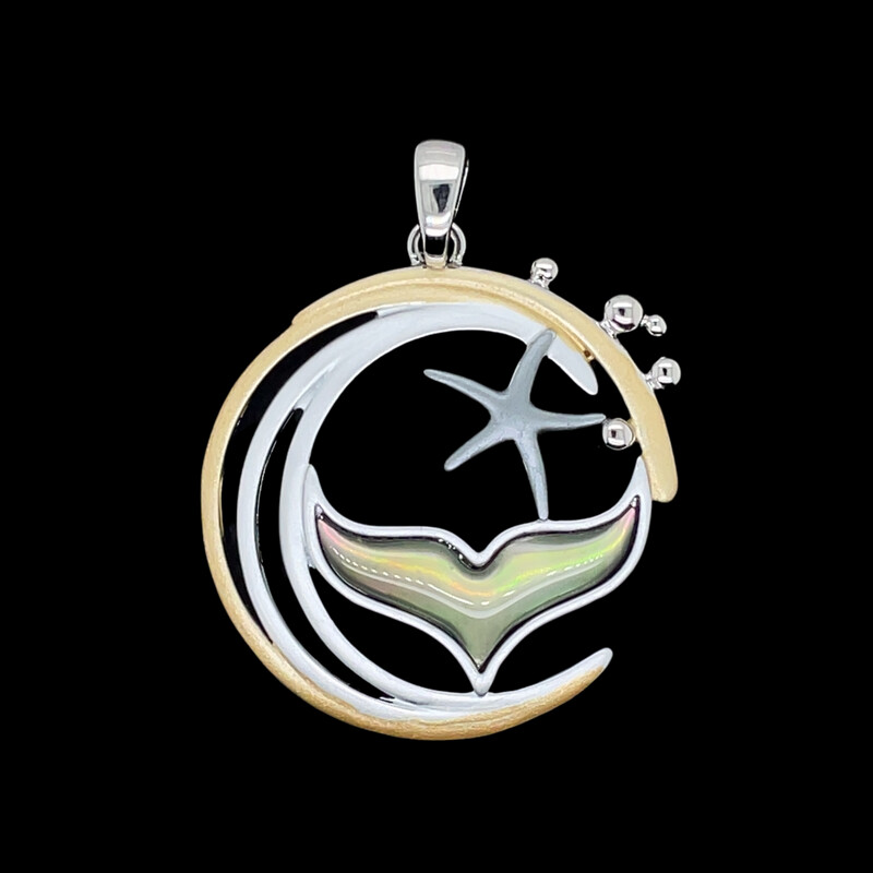 Tropical Pendant with Mother of Pearl