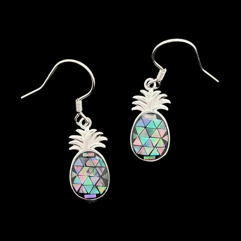 Abalone Pineapple Earrings