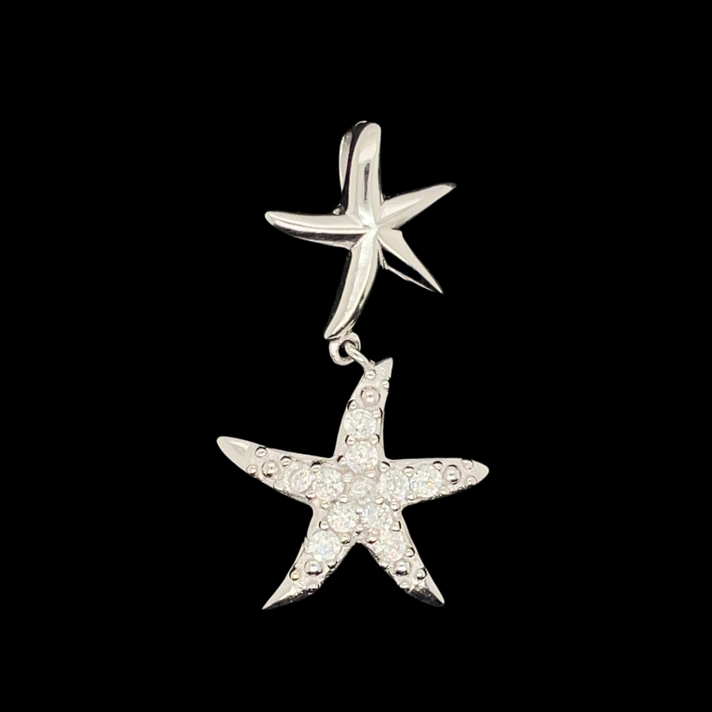 Cubic Zirconia Starfish Pendant