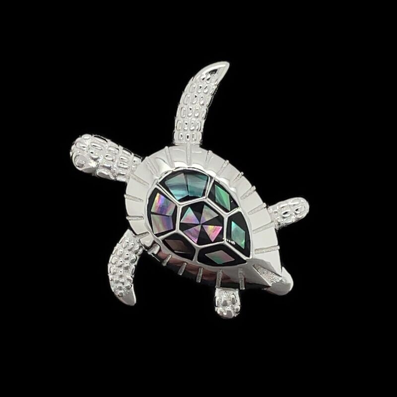 Abalone Turtle Pendant