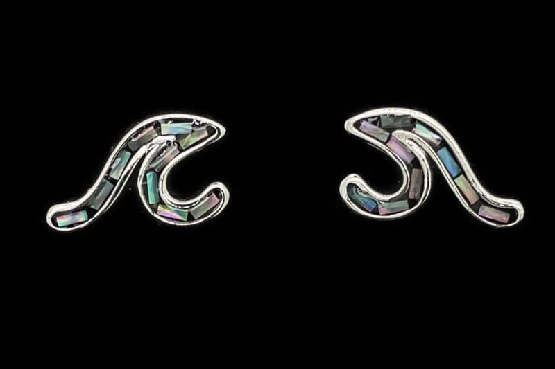 Abalone Wave Earrings