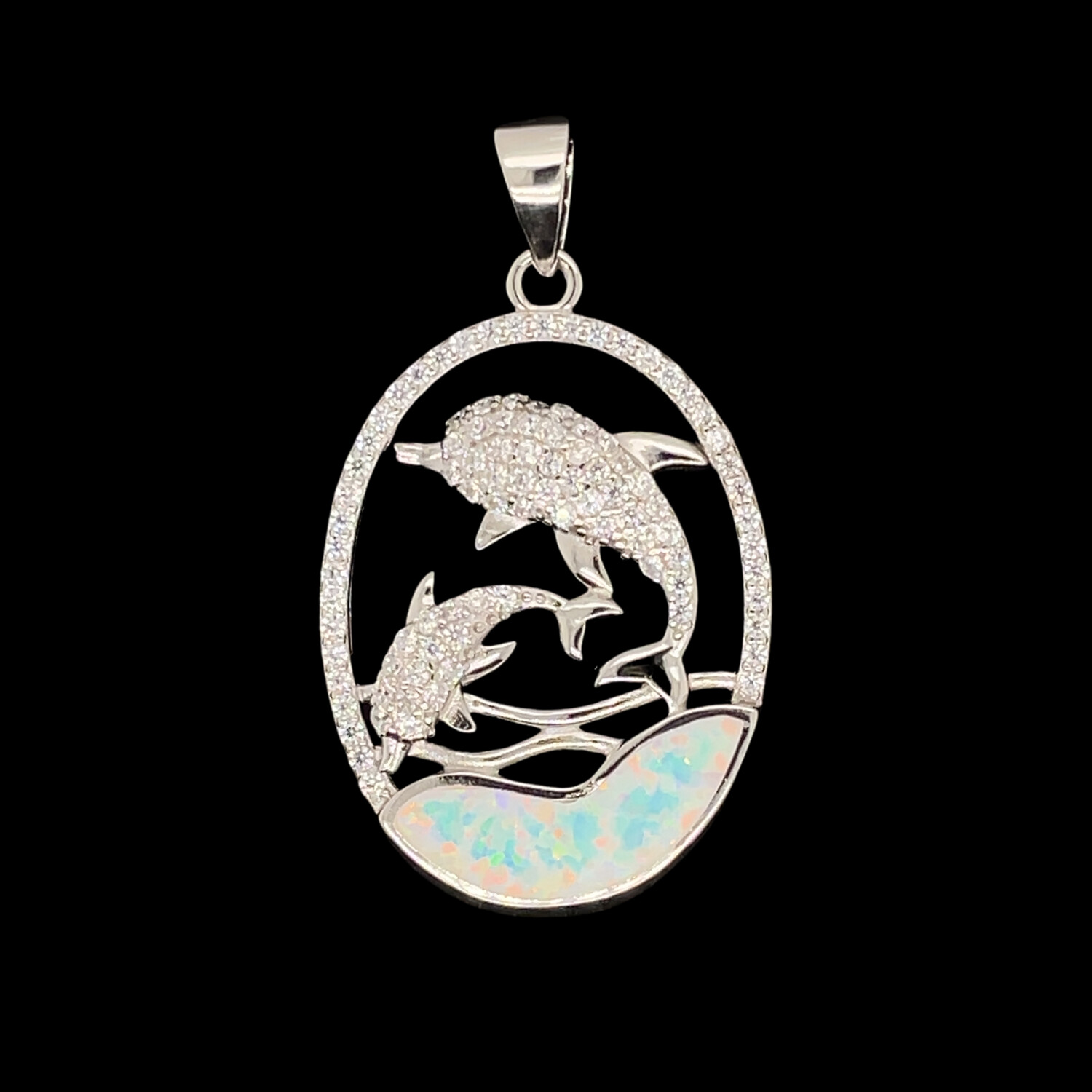 Opal Dolphin Pendant ***RETIRED DESIGN***