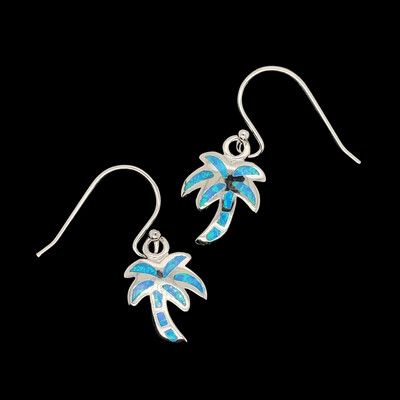 Opal Palm Tree Earrings ***RETIRED DESIGN***