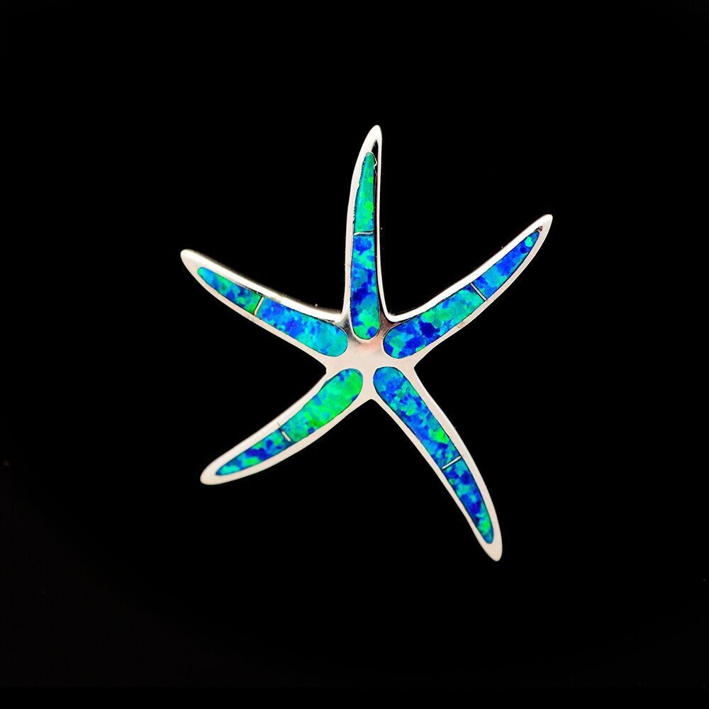 Opal Starfish Pendant