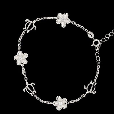 Flower & Turtle Bracelet