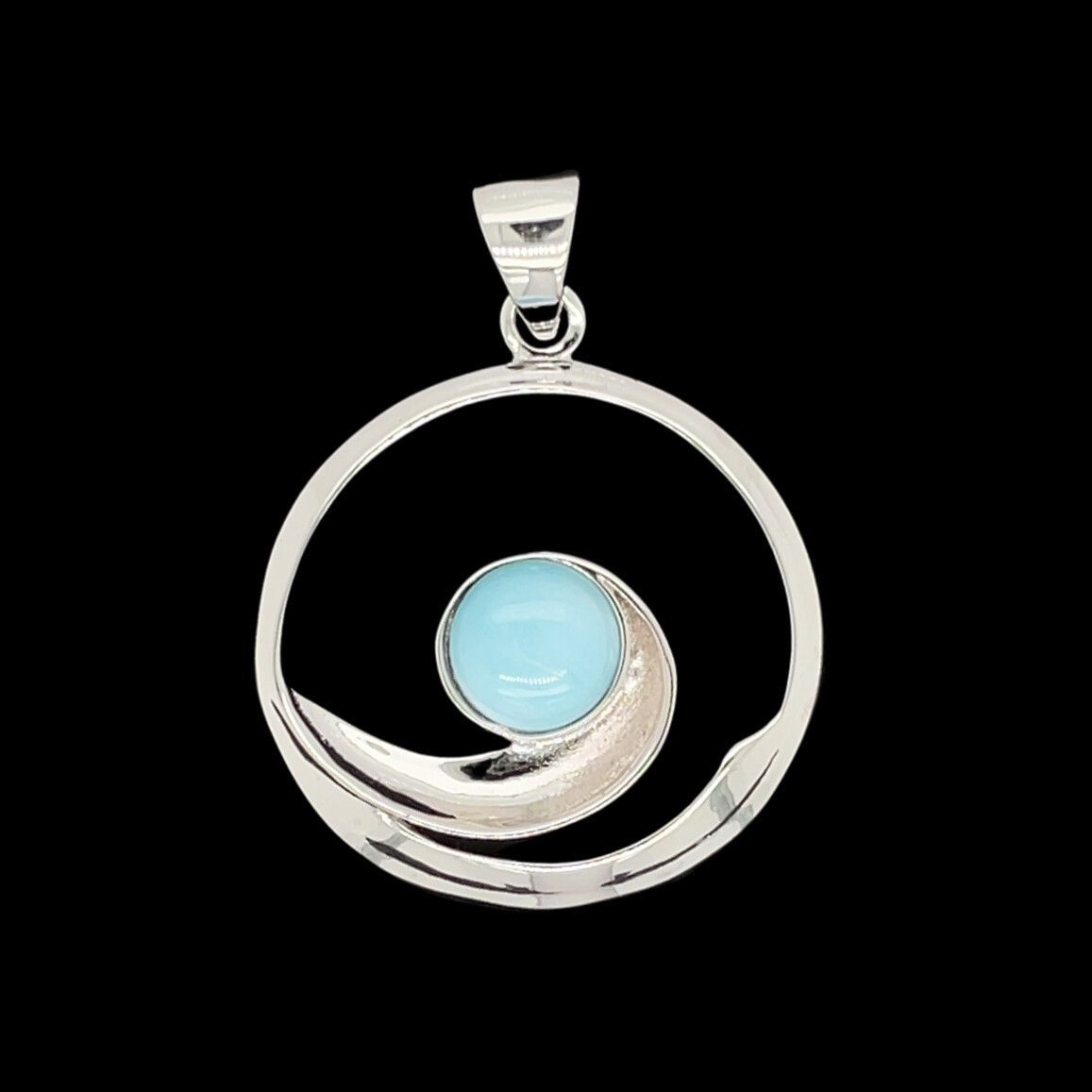 Larimar Wave Pendant