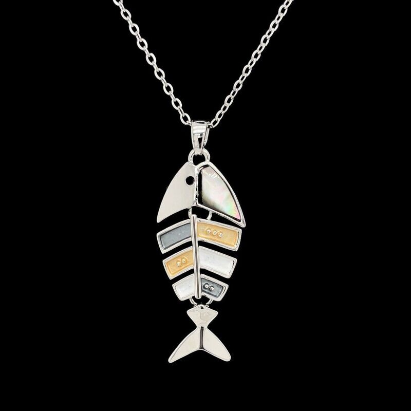 Mother Of Pearl Bonefish Pendant