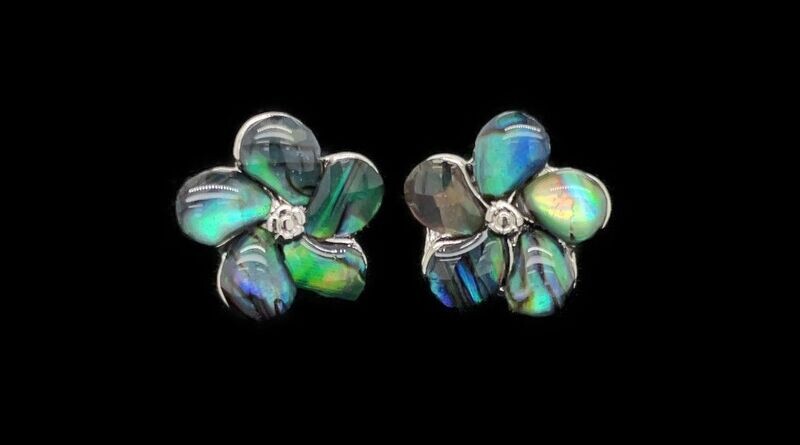 Abalone Flower Earrings