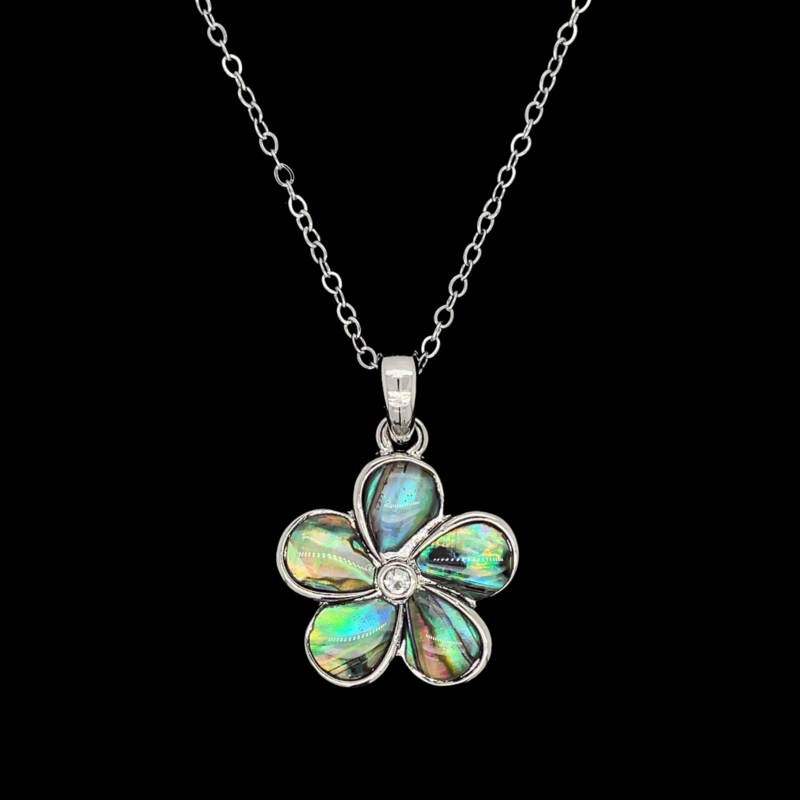 Abalone Flower Pendant