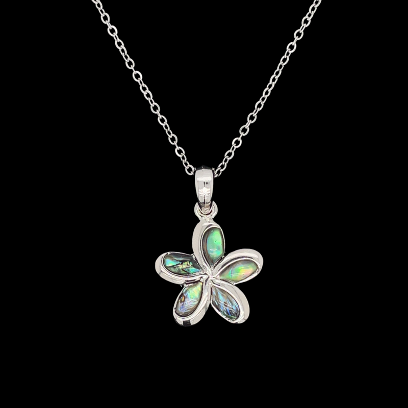 Abalone Flower Pendant