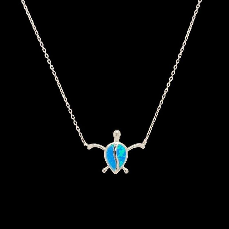 Opal Turtle Necklace