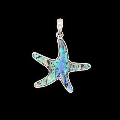 Abalone Starfish Pendant