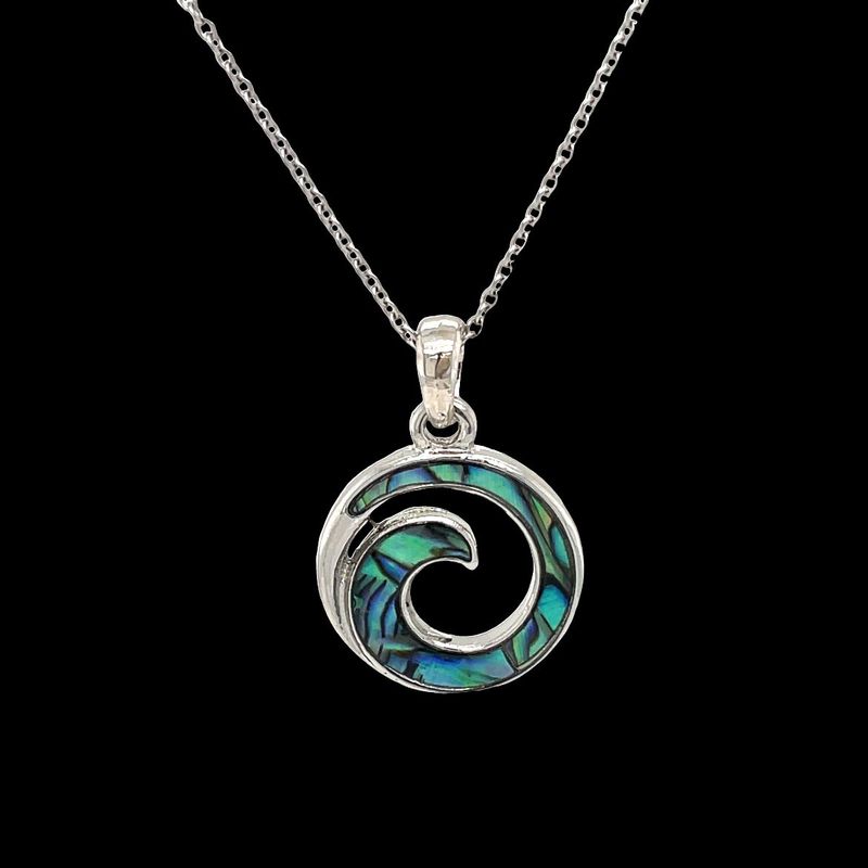 Abalone Wave Pendant