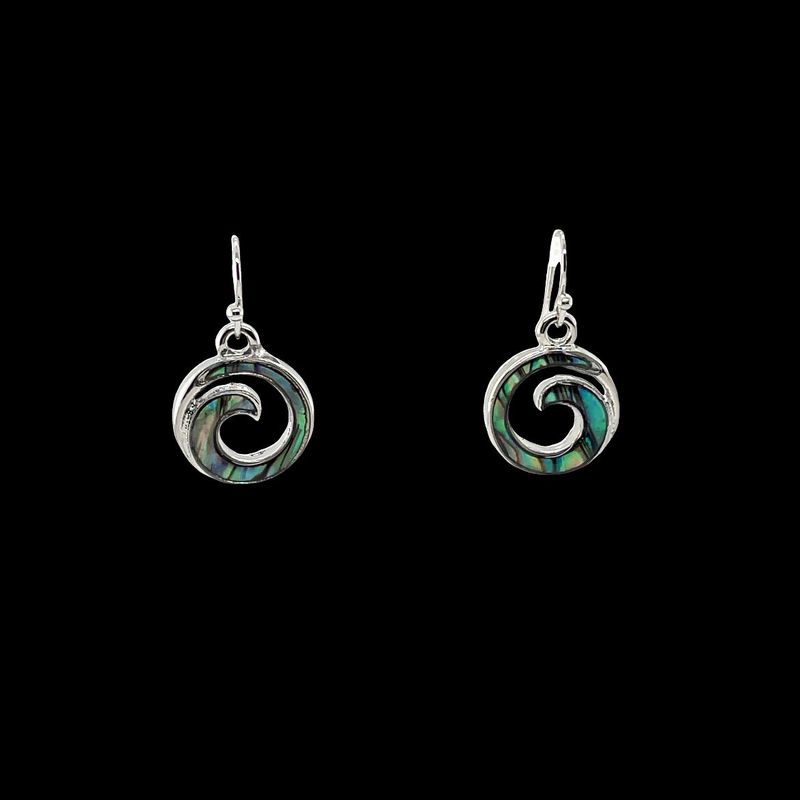 Abalone Wave Earrings