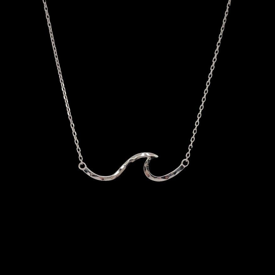 Sterling Silver Wave Necklace