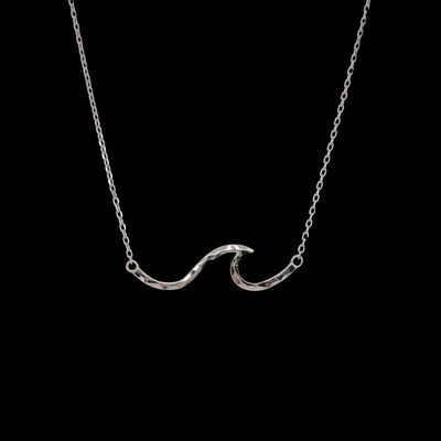 Sterling Silver Wave Necklace