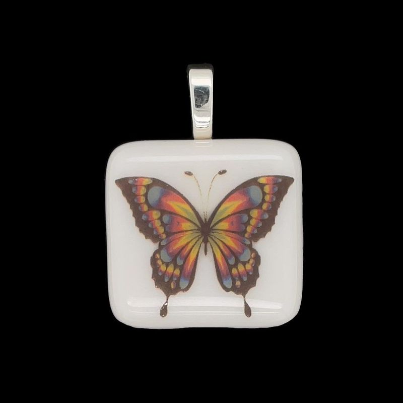 Glass Butterfly Pendant