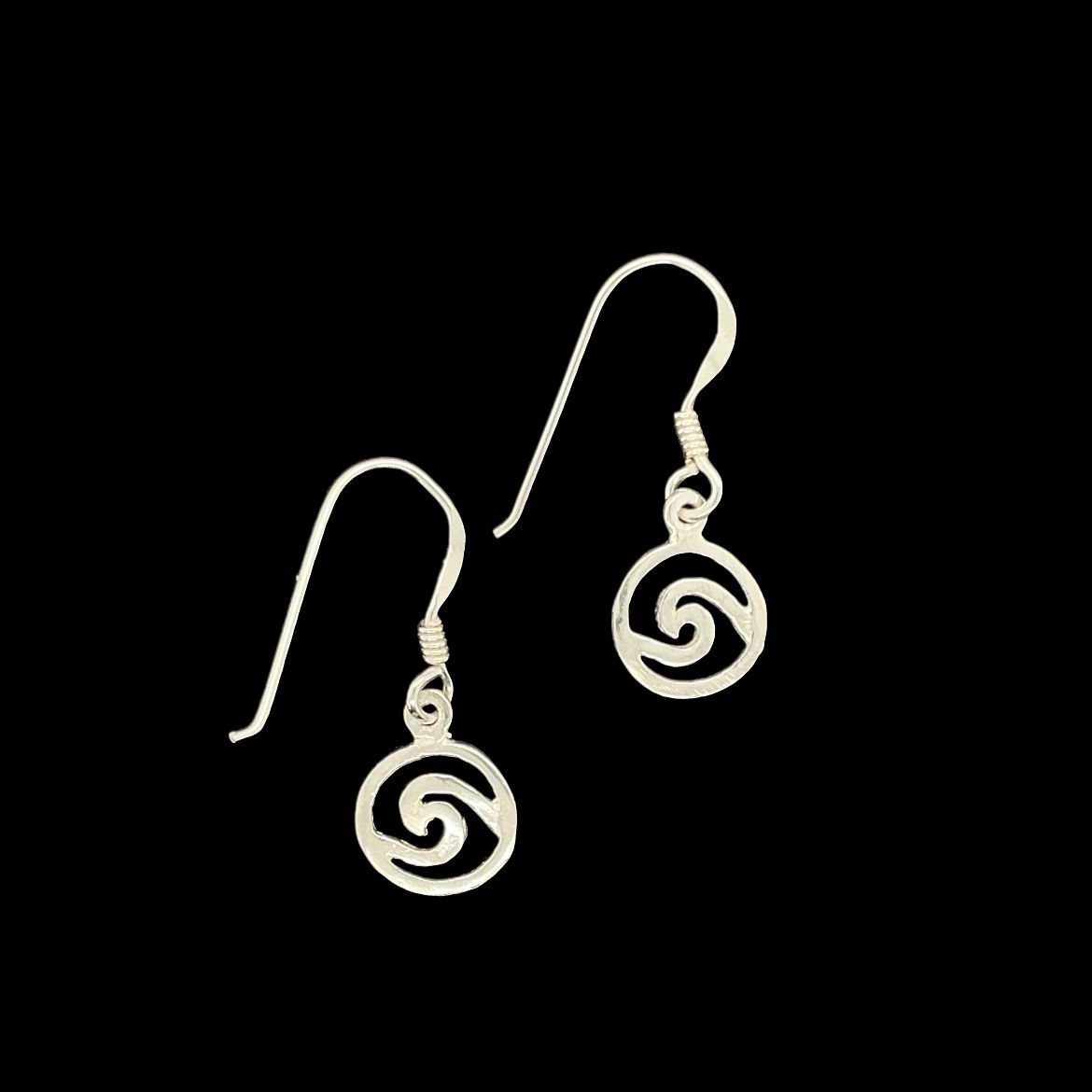 Sterling Silver Wave Earrings