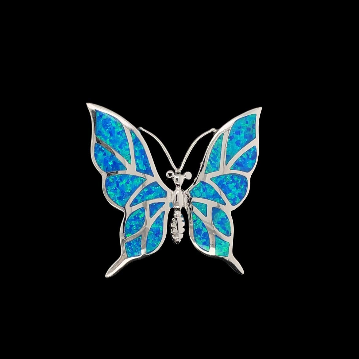 Opal Butterfly Pendant