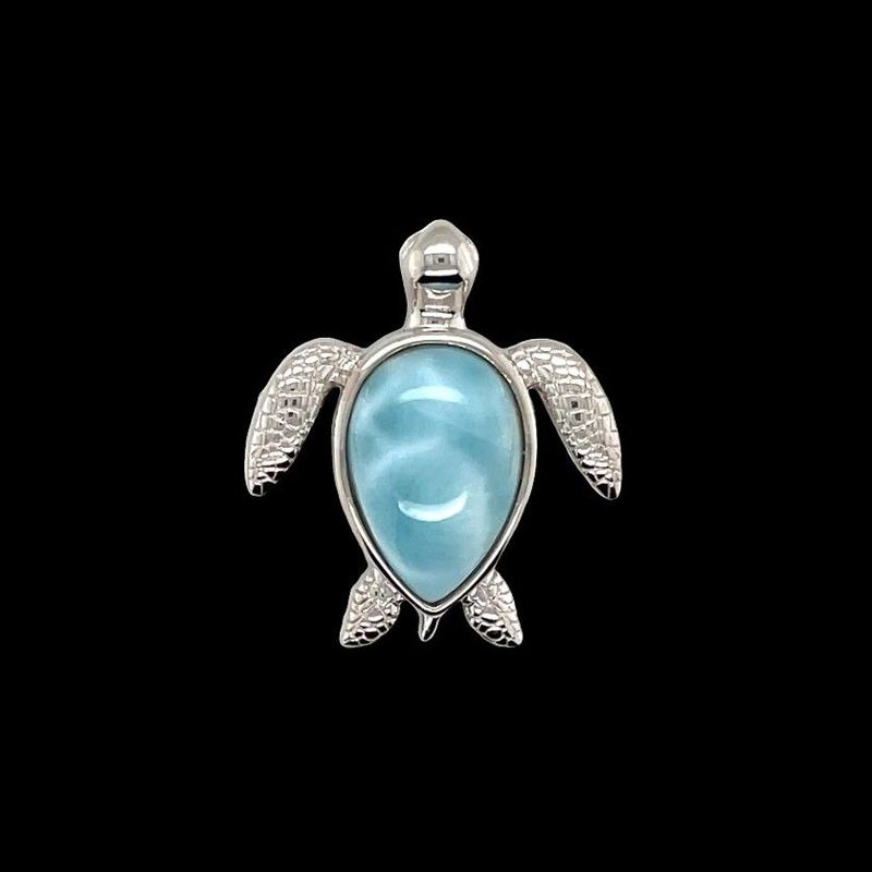 Larimar Turtle Pendant