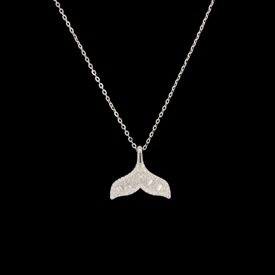 Cubic Zirconia Tail Necklace