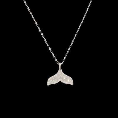 Cubic Zirconia Tail Necklace
