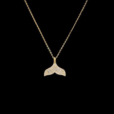 Cubic Zirconia Tail Necklace