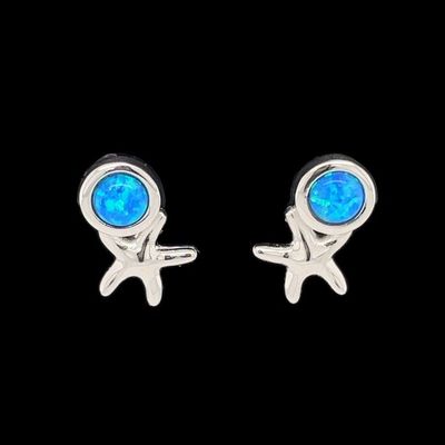 Opal Starfish Earrings