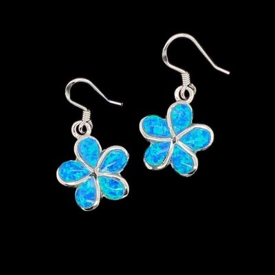 Opal Flower Earrings