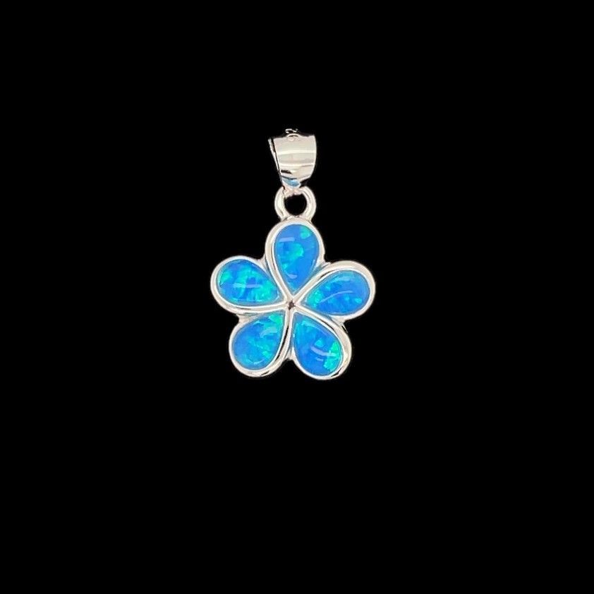 Opal Flower Pendant