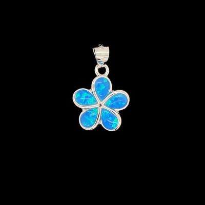 Opal Flower Pendant