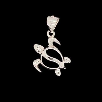 Sterling Silver Turtle Pendant