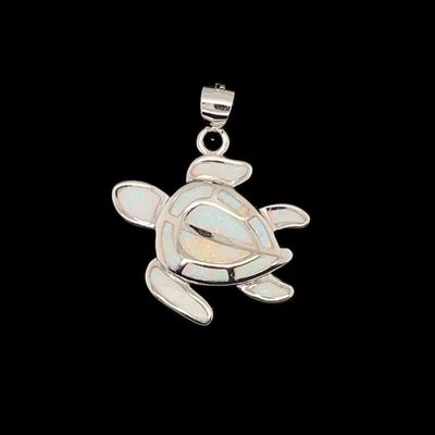 Opal Turtle Pendant