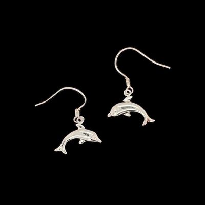 Sterling SIlver Dolphin Earrings