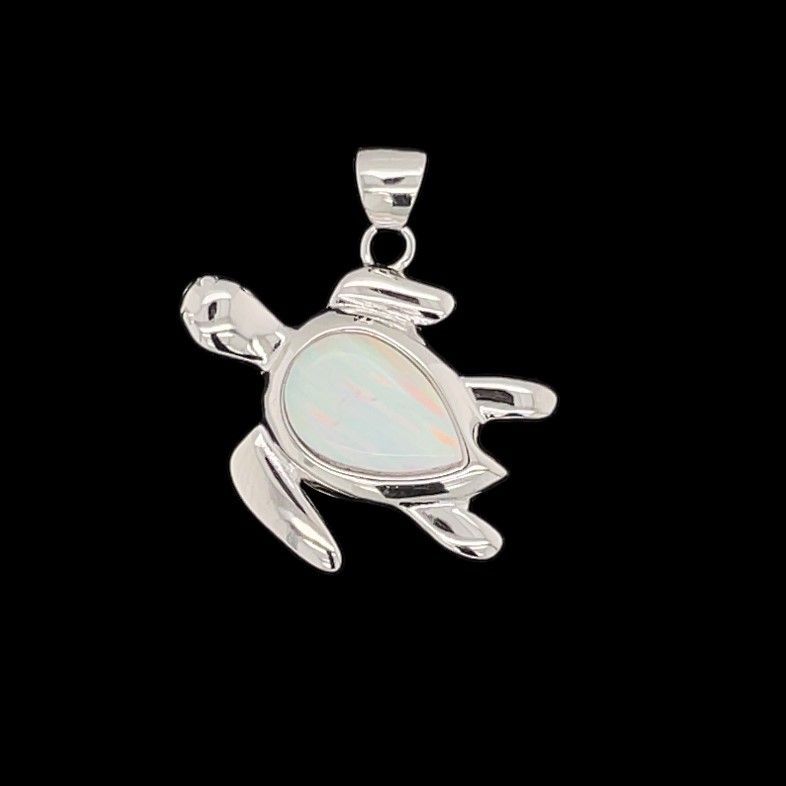 Opal Turtle Pendant