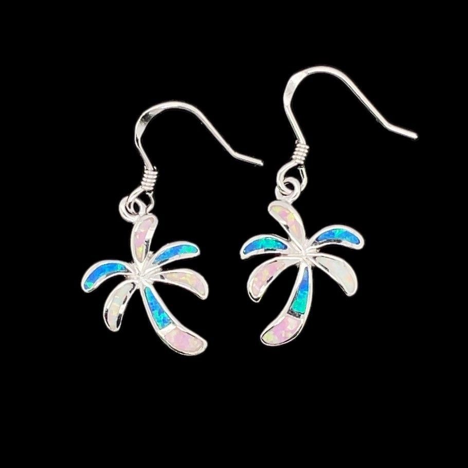 Opal Palm Tree Earrings