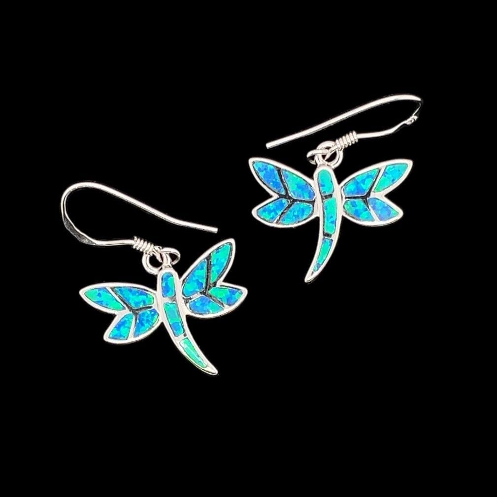 Opal Dragonfly Earrings ***RETIRED DESIGN***