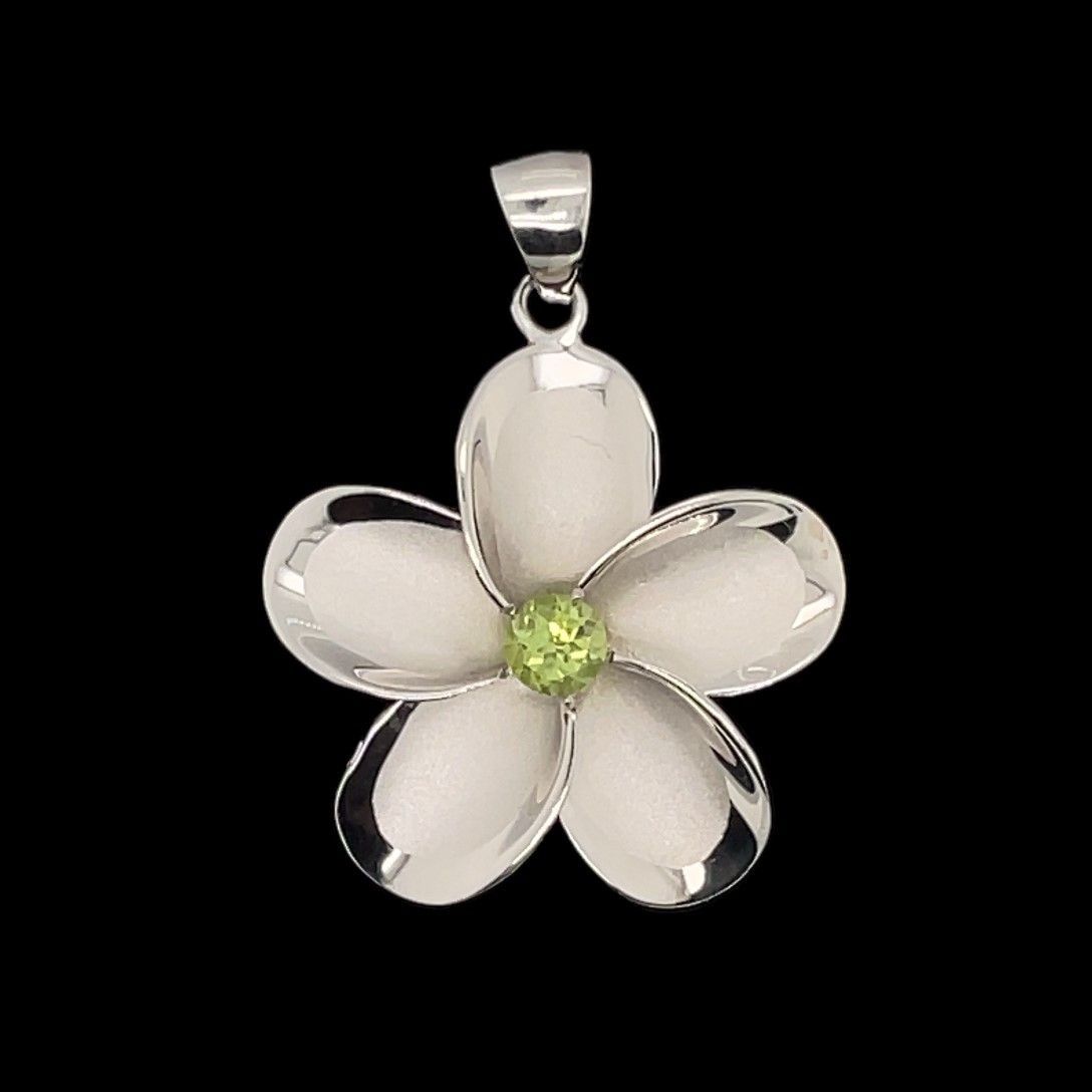 Peridot Flower Pendant