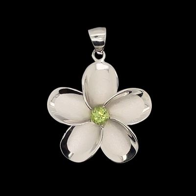 Peridot Flower Pendant