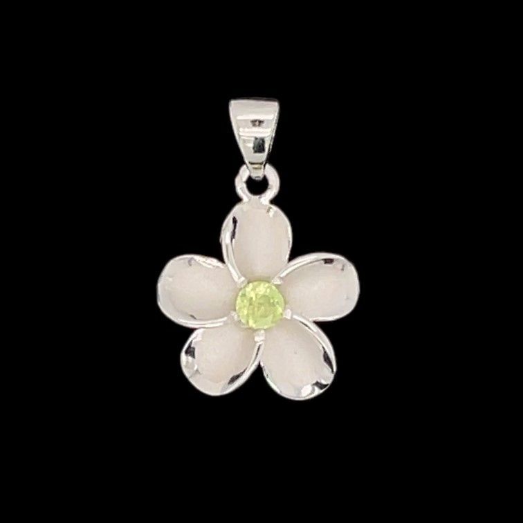 Peridot Flower Pendant