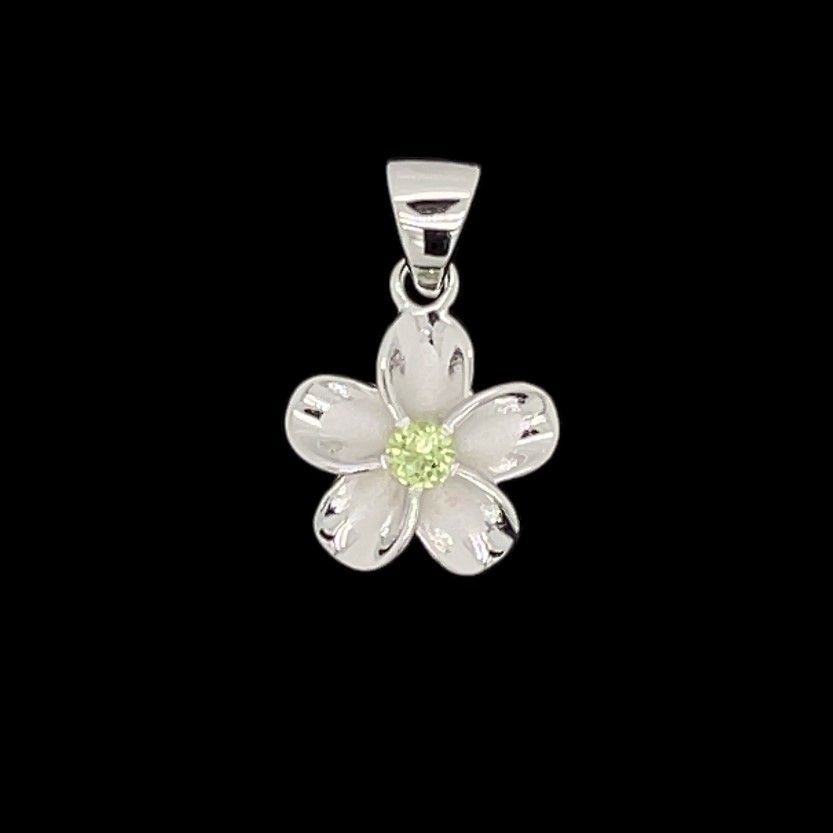 Peridot Flower Pendant