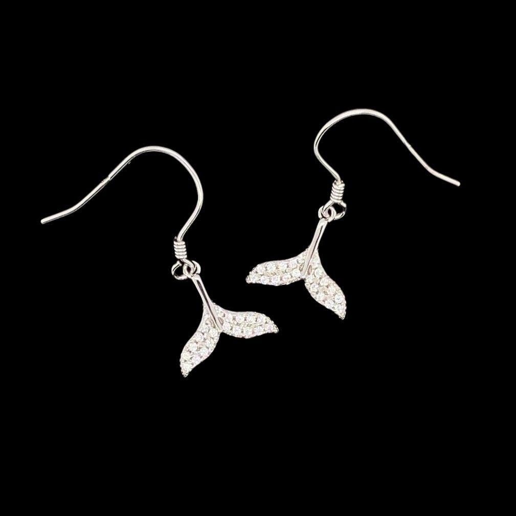 Cubic Zirconia Tail Earrings