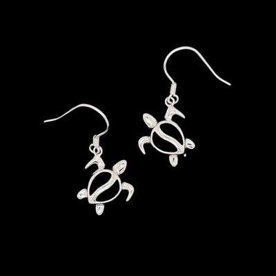 Sterling Silver Turtle Earrings