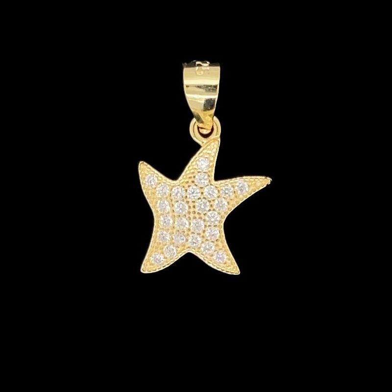 Cubic Zirconia Starfish Pendant