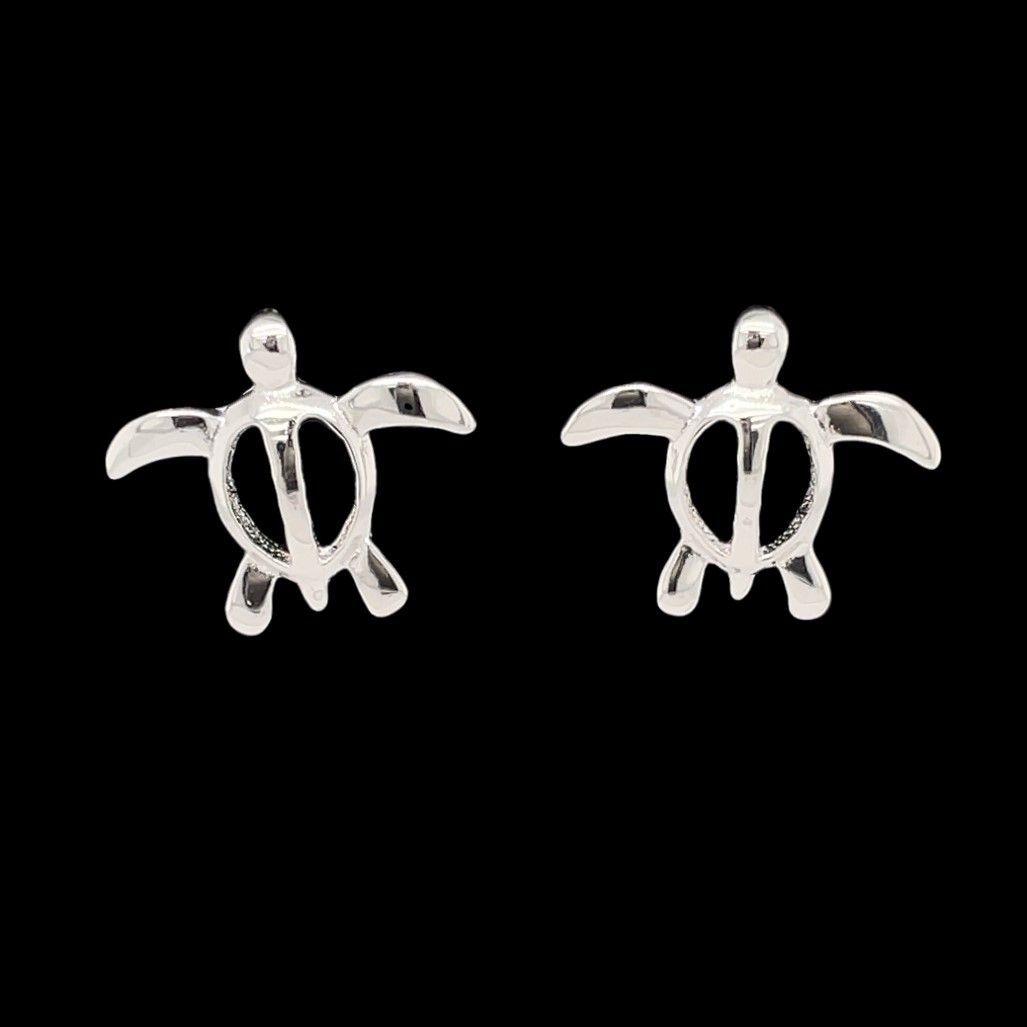 Sterling Silver Turtle Earrings