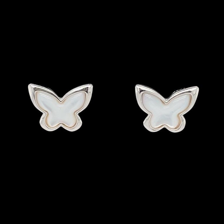 Mother Of Pearl Butterfly Earrings