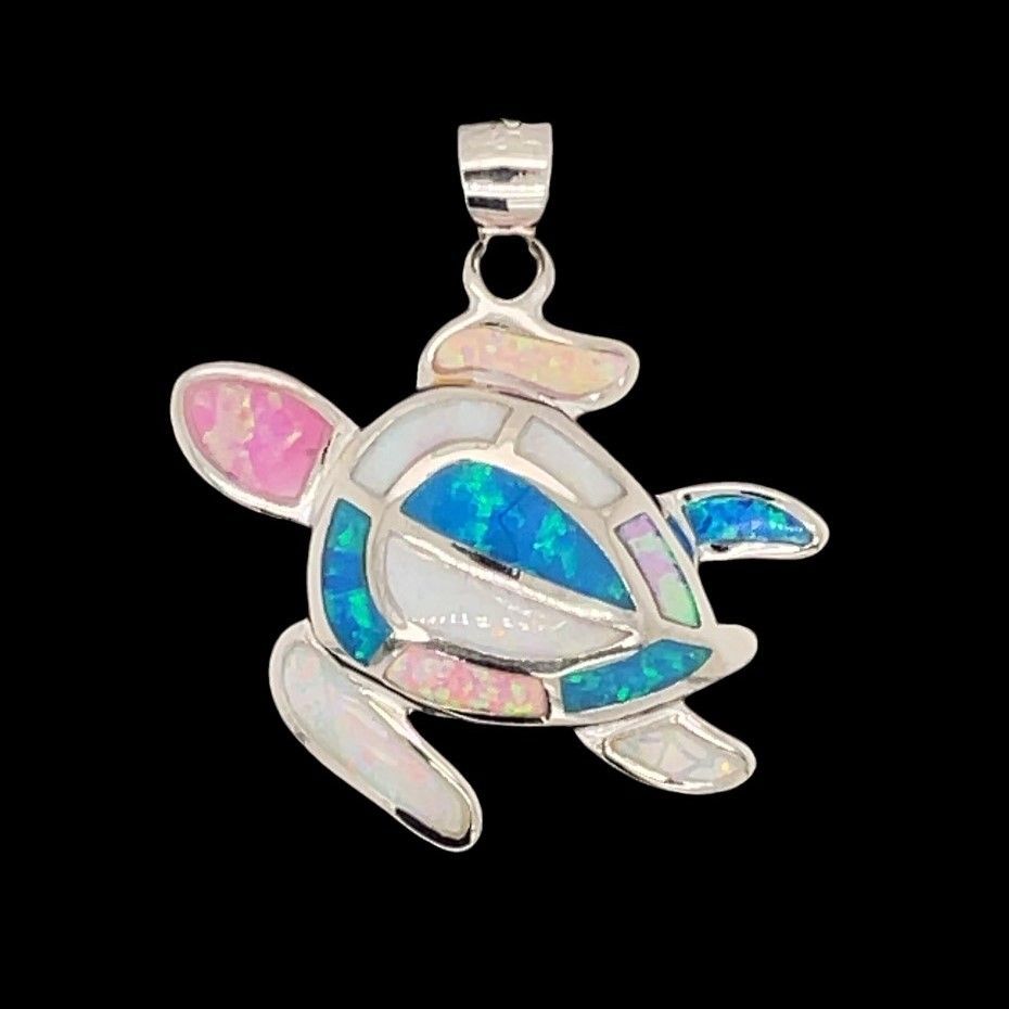 Opal Turtle Pendant
