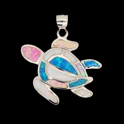 Opal Turtle Pendant